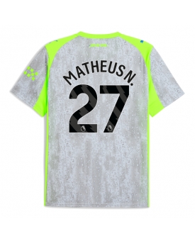 Manchester City Matheus Nunes #27 Maglia Gara Terza Repliche 2025-26 Maniche Corte